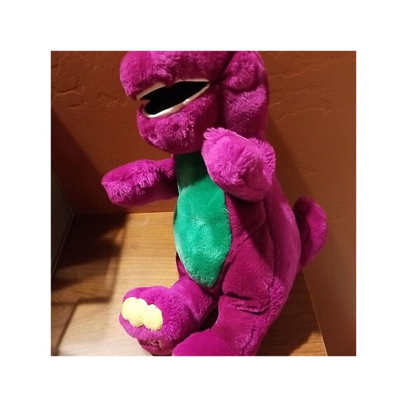 Vintage 1992 The Lyons Group Barney Plush Stuffed Animal 13" tall - Picture 5 of 7